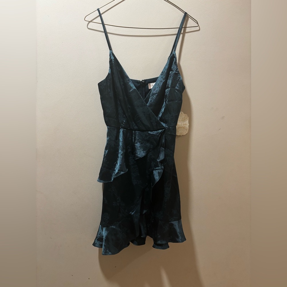 Altar’d state Dark green Floral Dress